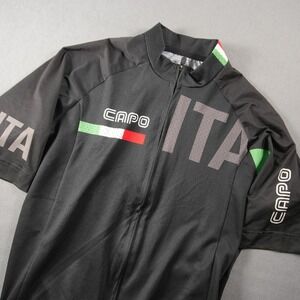 Capo Italia Full Zip Performance Road Bike Short Sleeve Men Cycling Jersey S